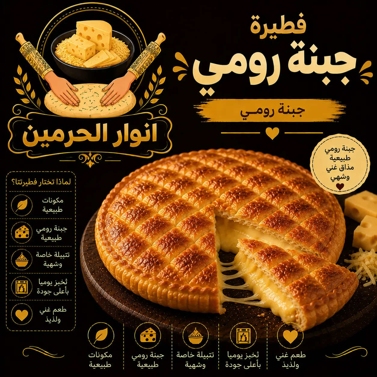 فطيرة جبنة رومي