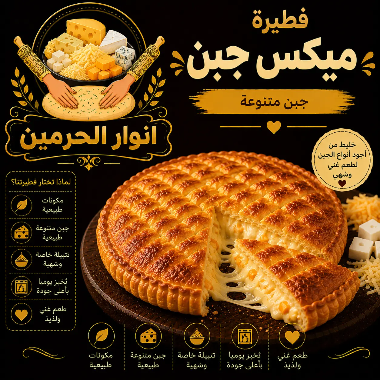 فطيرة ميكس جبن