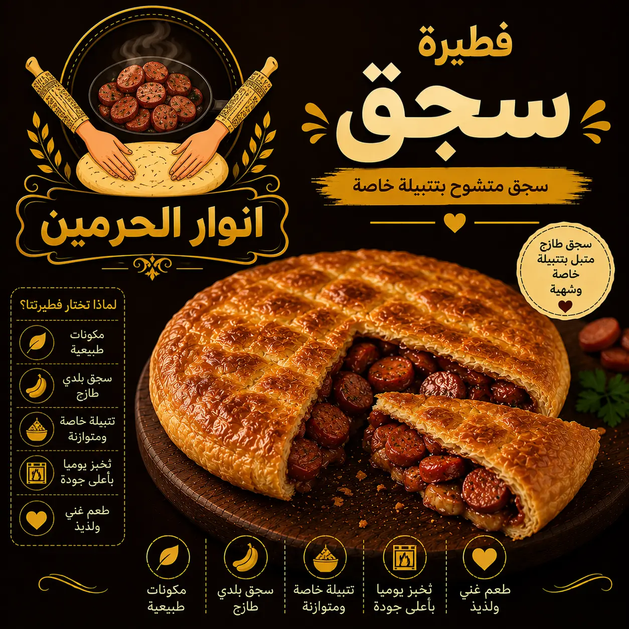 فطيرة سجق