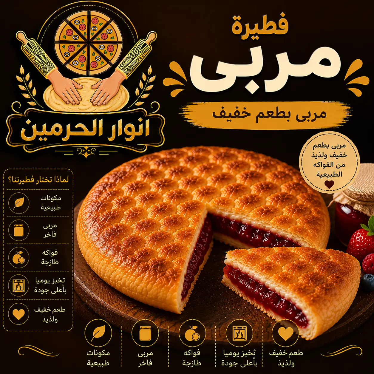 فطيرة مربى