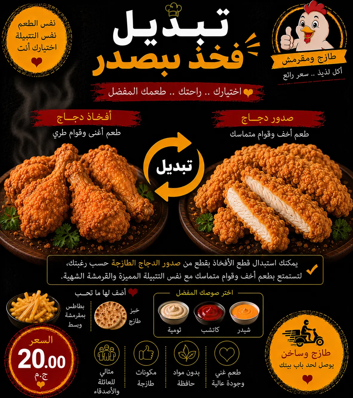 تبديل فخذ بصدر