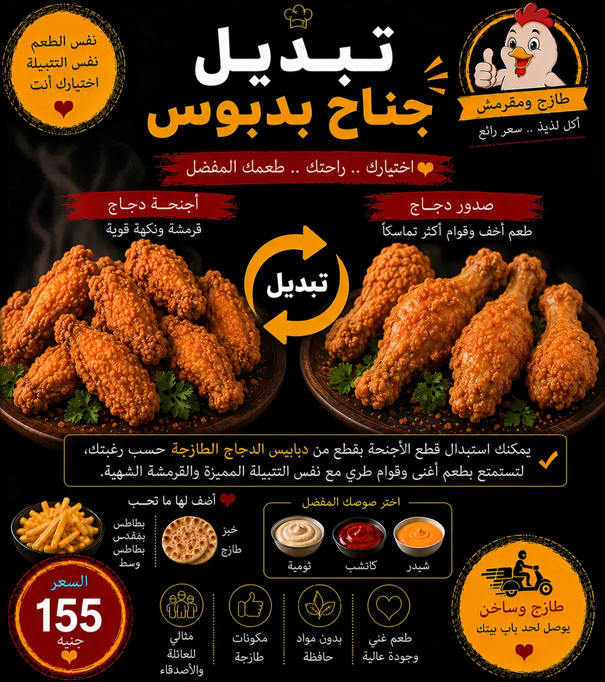 تبديل جناح بدبوس