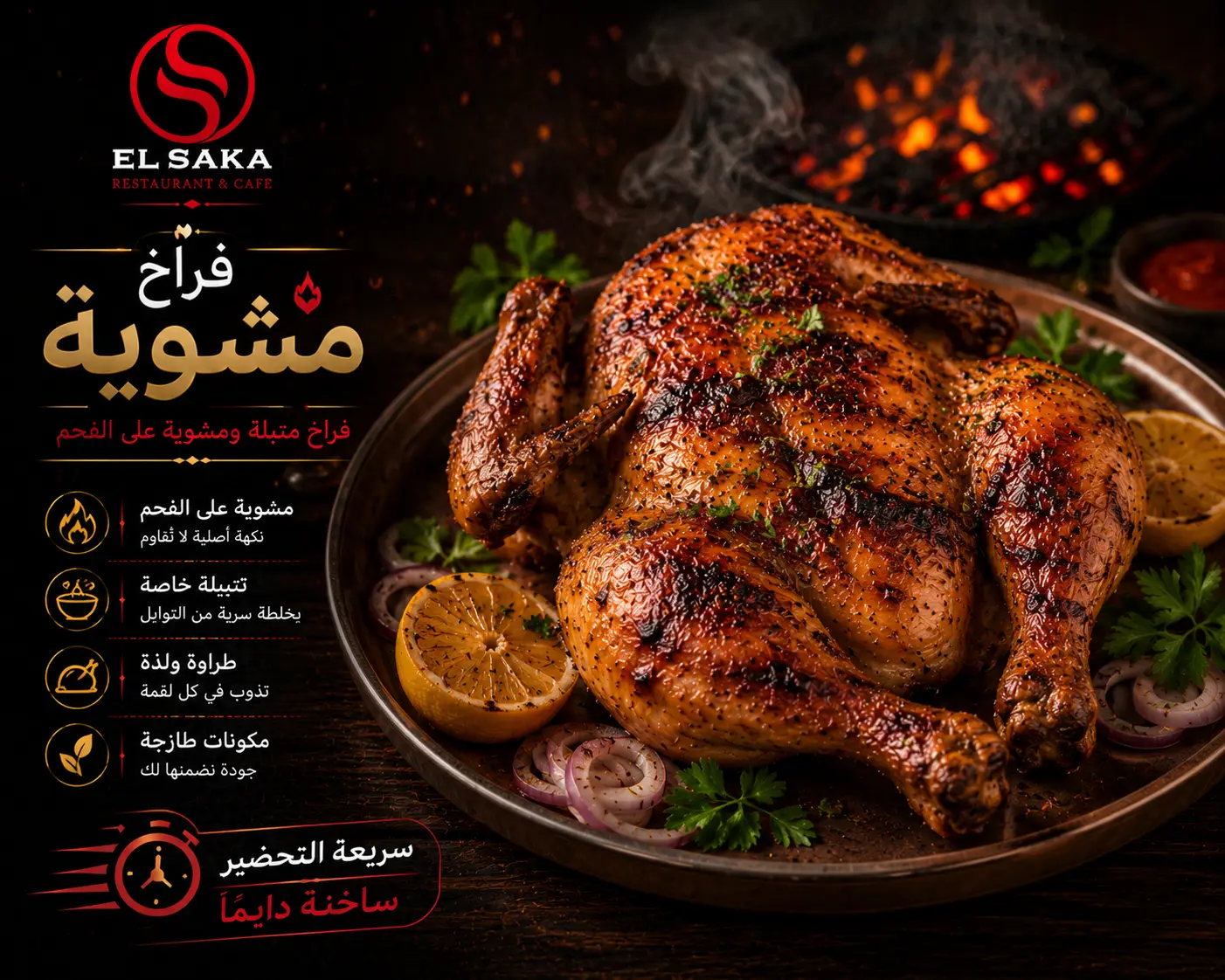 فراخ مشوية