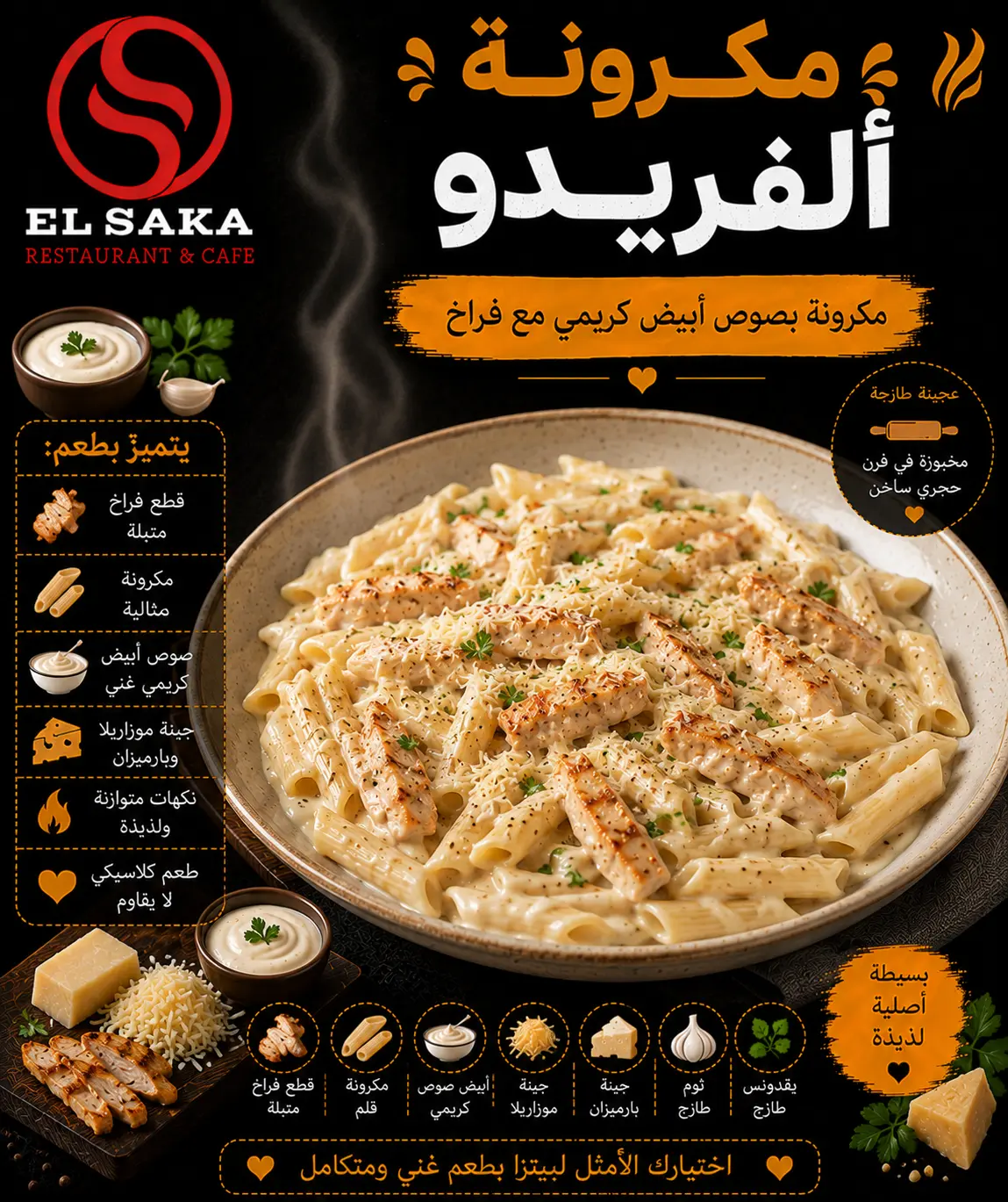 مكرونة ألفريدو