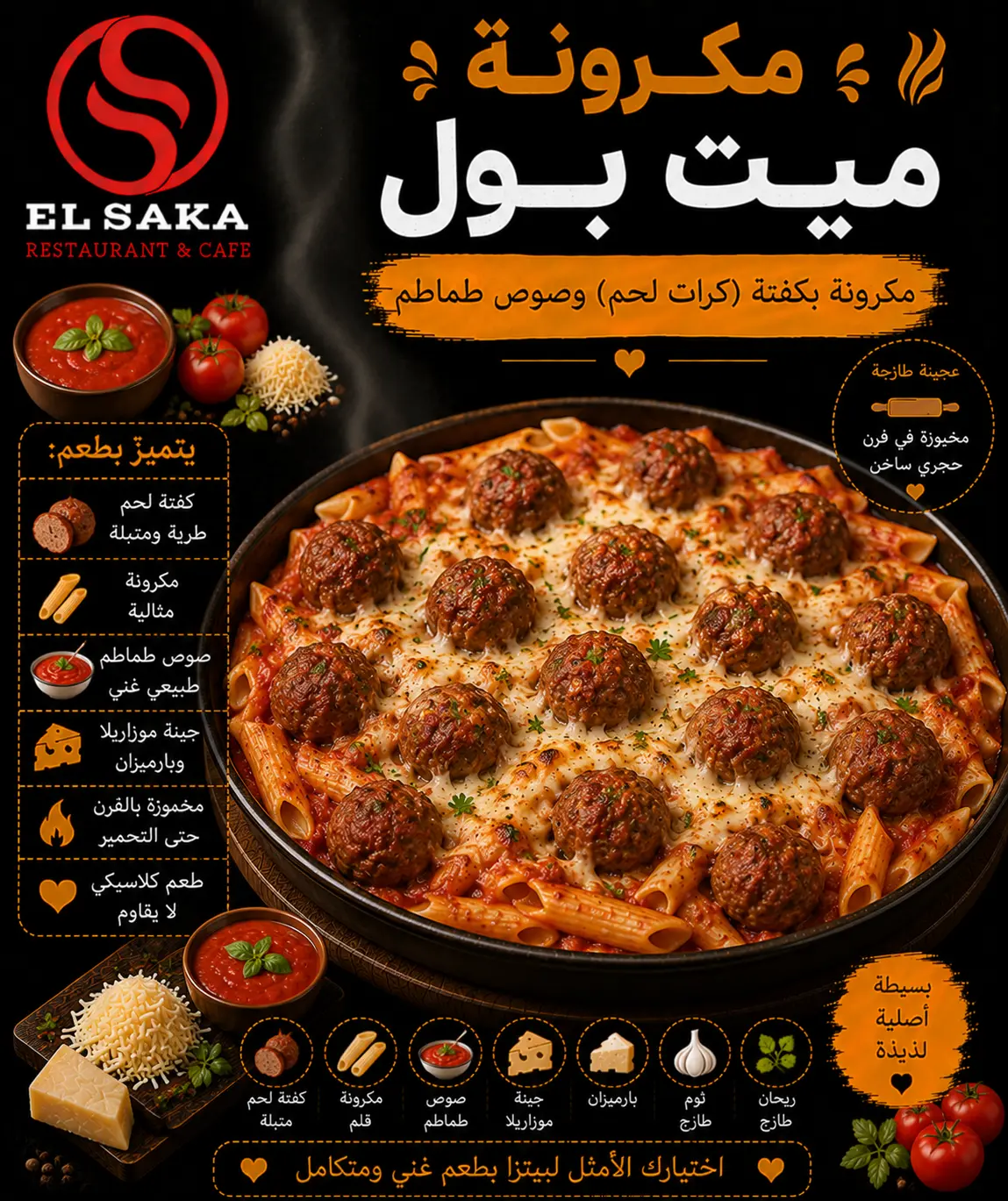 مكرونة ميت بول