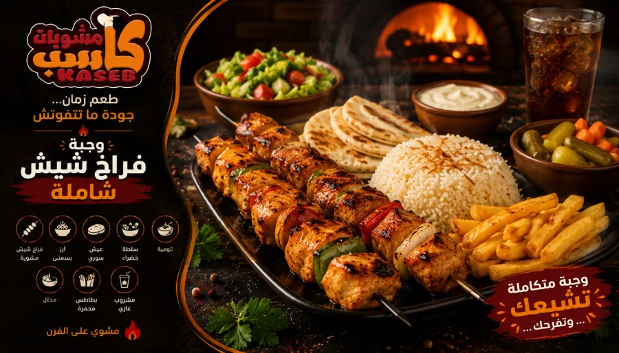 وجبة فراخ شيش شاملة