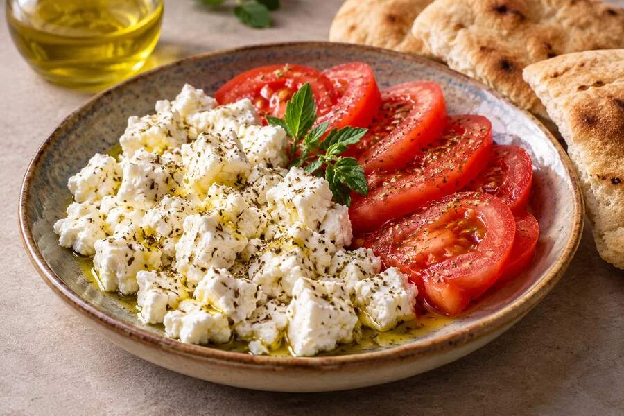 Cheese with Tomatoes