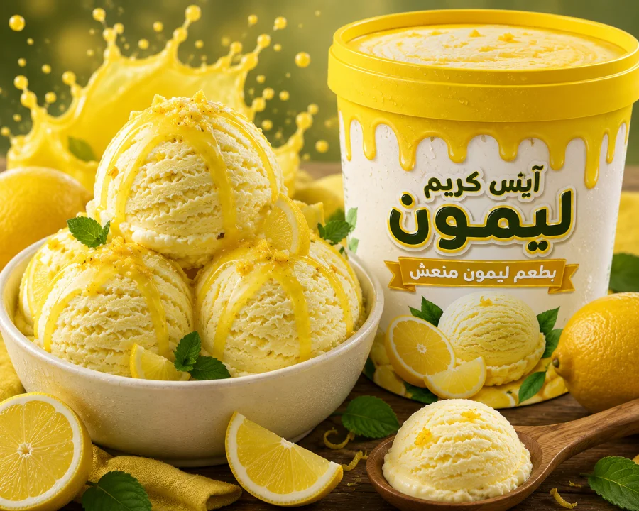 آيس كريم ليمون
