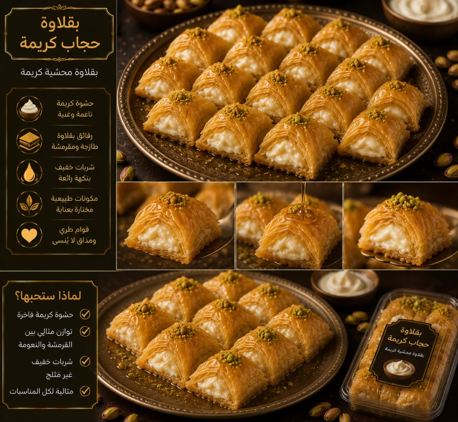 بقلاوة حجاب كريمة